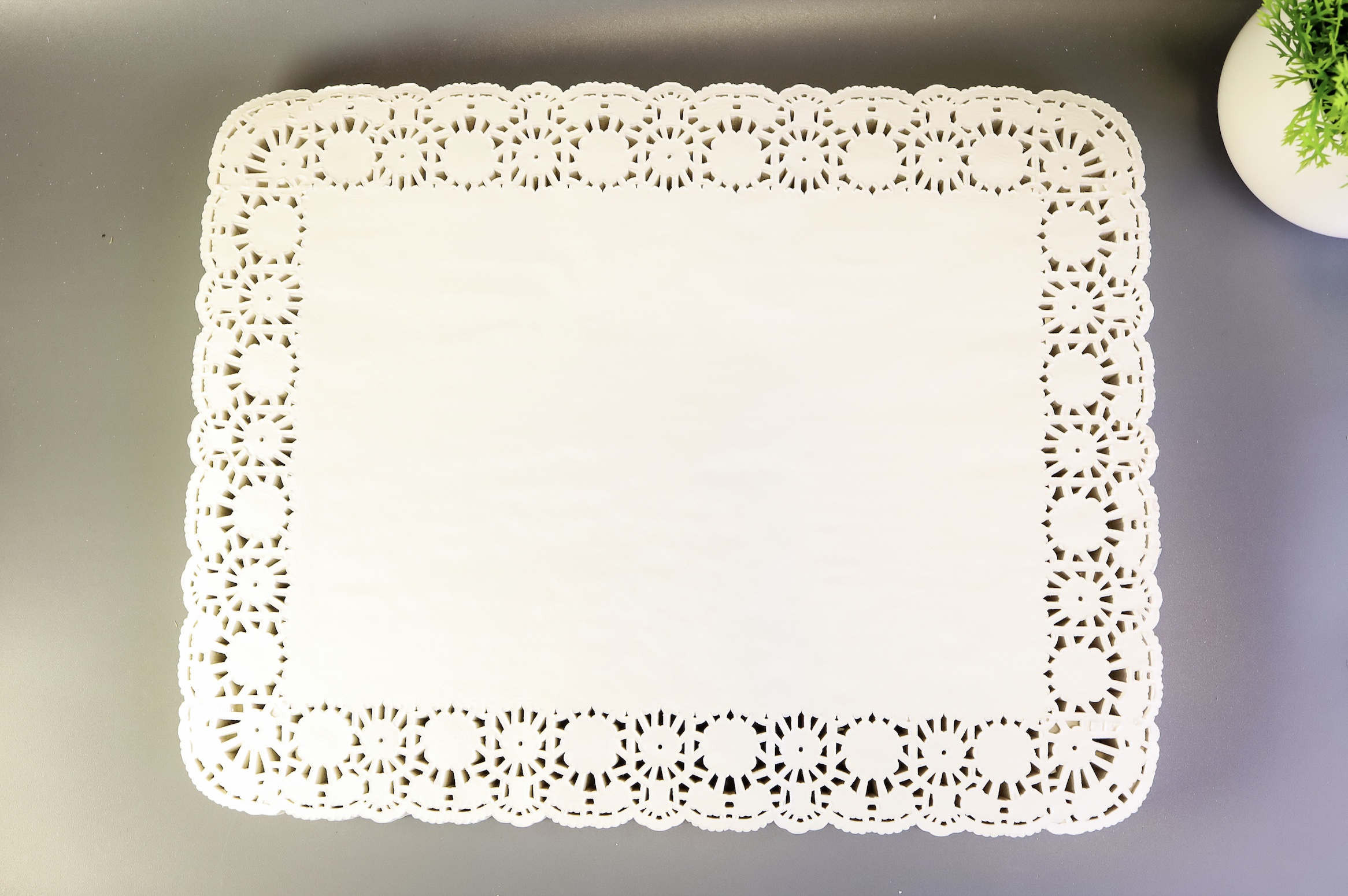 Салфетка ажурная бумажная прямоугольная 